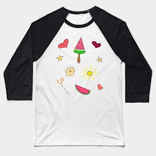 Cute summer stickers Baseball T-Shirt